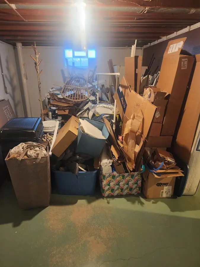 Roll-off dumpster container at job site for Yard Waste Dumpster Rental in Covington